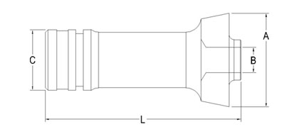 Technical Drawing of Industrial Button Collets